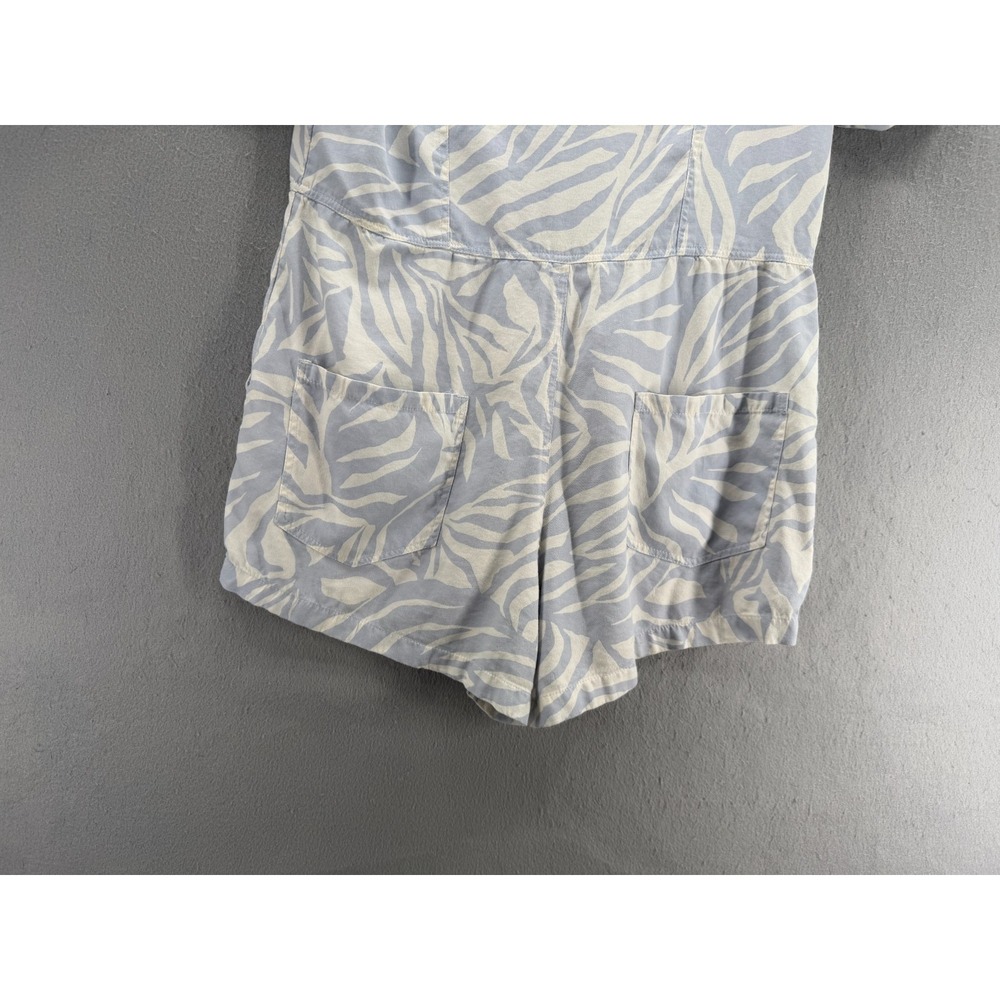 Billabong Heads‎ Up Romper Womens L Blue Resort Coastal Vacation Utility Safari - Picture 6 of 14